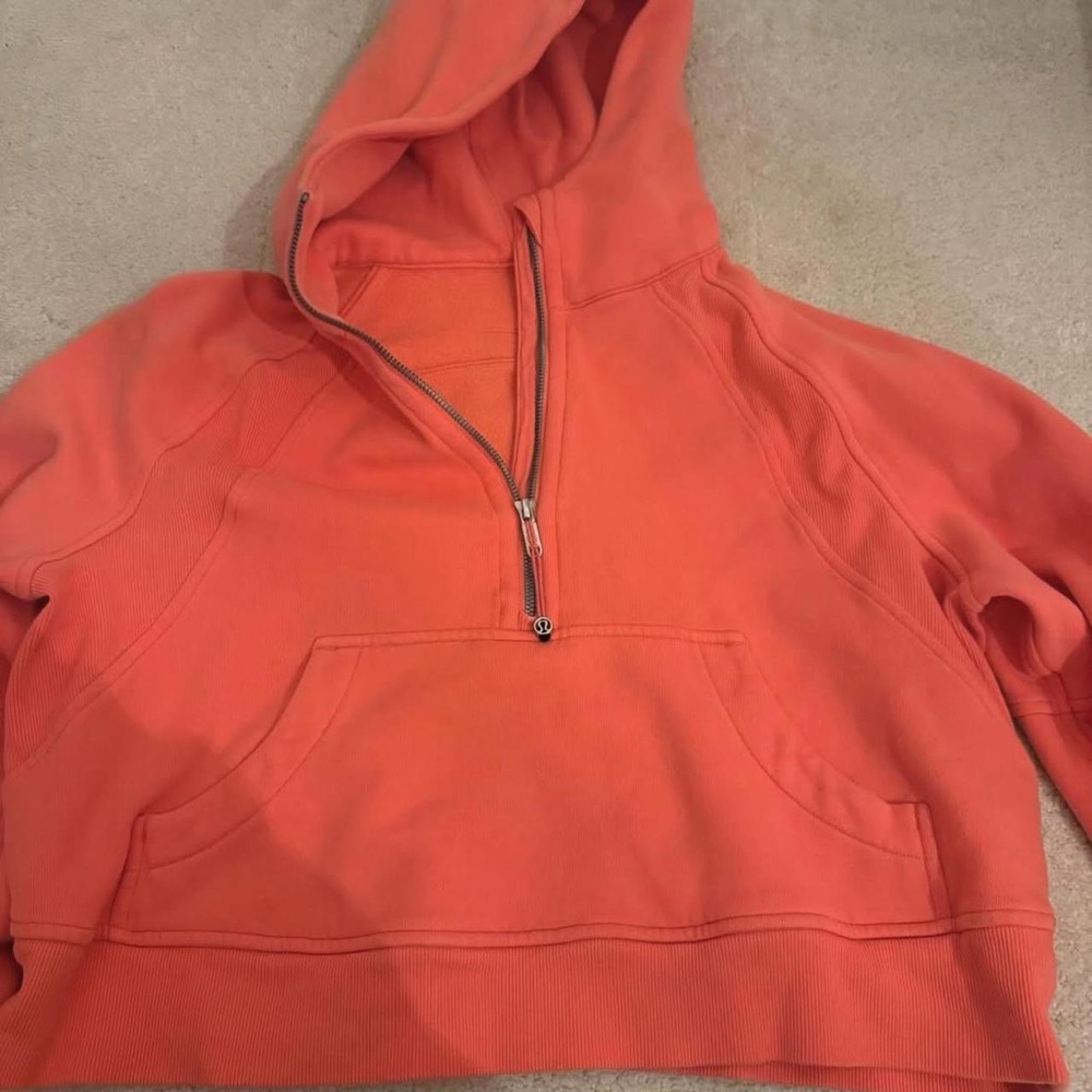 Women's Coral Half-Zip Hoodie